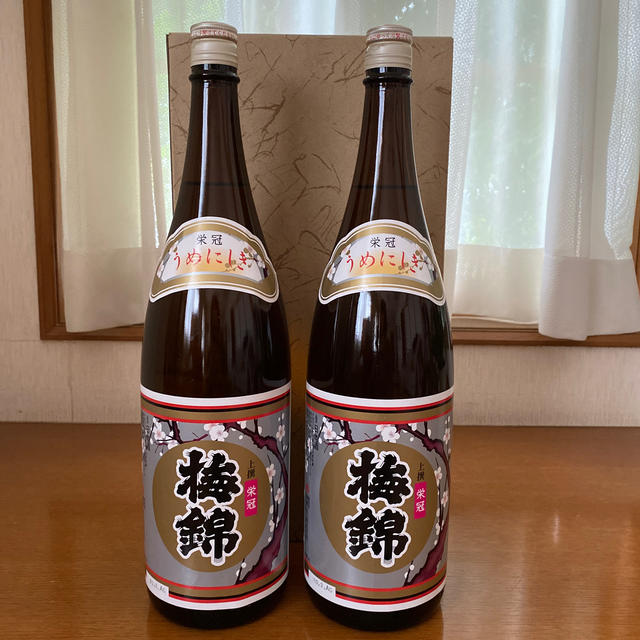 梅錦日本酒　上撰　栄冠　２本セット 食品/飲料/酒の酒(日本酒)の商品写真