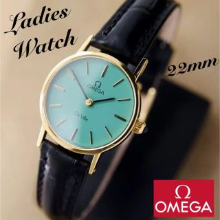 オメガ(OMEGA)のOH済【一目惚れ】オメガ ★ デヴィル レディースウォッチ 22mm 中古 美品(腕時計)