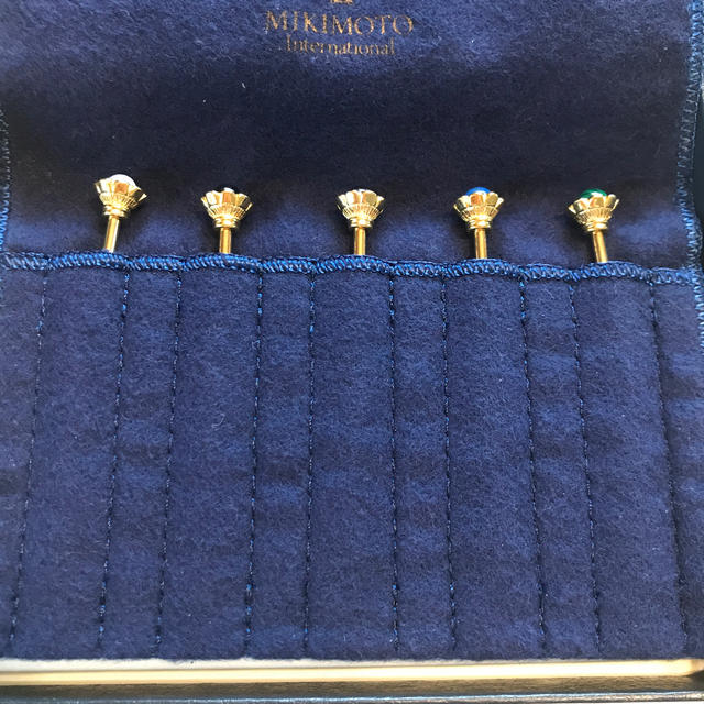 MIKIMOTO 半貴石付き フルーツピック