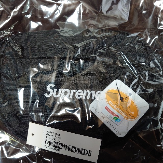 supreme waist bag 18aw  black 未使用バッグ