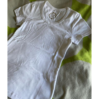 ニッセン(ニッセン)のシンプルTシャツM ホワイト 未使用(Tシャツ(半袖/袖なし))