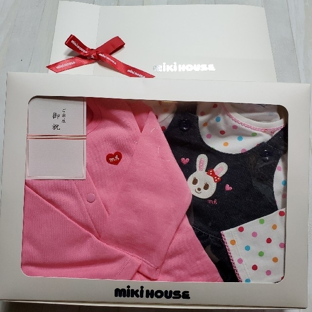 mikihouse(ミキハウス)のしっぽ様専用、ミキハウス☆出産祝いセット キッズ/ベビー/マタニティのベビー服(~85cm)(ワンピース)の商品写真