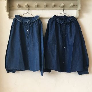 ネストローブ(nest Robe)のbanbi様専用※nestrobe＊デニムフリルシャツ(シャツ/ブラウス(長袖/七分))