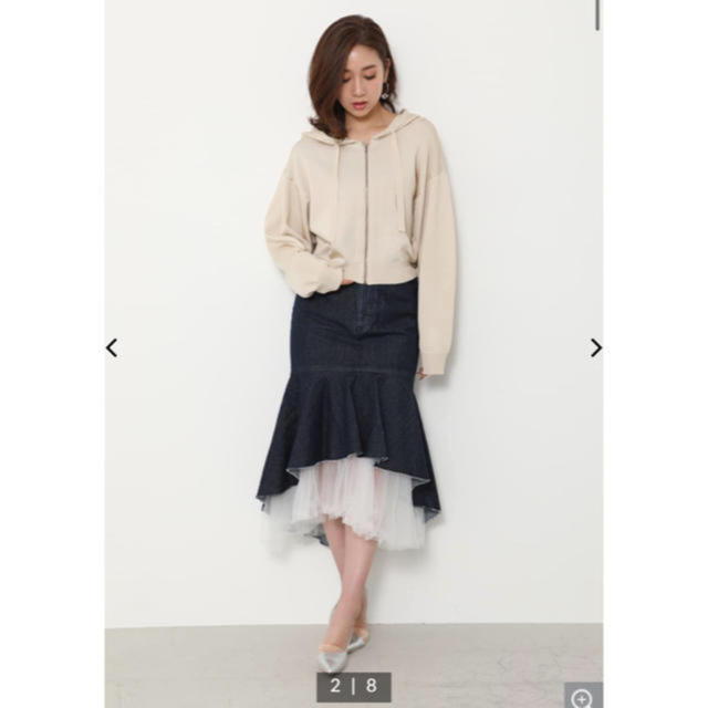 リエンダ　新品タグ付き　Mermaid Tulle J／W DENIM SK