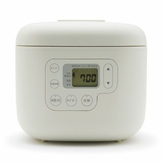 ムジルシリョウヒン(MUJI (無印良品))のしゃもじ置き付き炊飯器・３合 ＭＪ‐ＲＣ３Ａ(炊飯器)