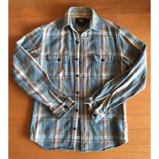 ダブルアールエル(RRL)のRRL/RALPH LAUREN チェックシャツ　ワークシャツ　XS(シャツ)