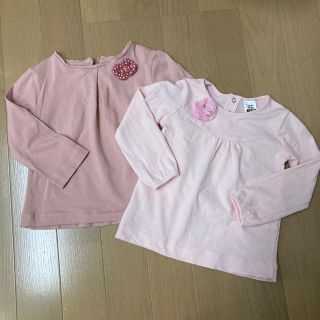 ザラキッズ(ZARA KIDS)のワンポイント　ロンT2枚セット　80(Ｔシャツ)