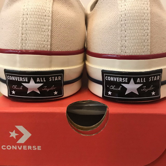 コンバース converse ct70 三ツ星 生成り 26.5cm 海外限定-