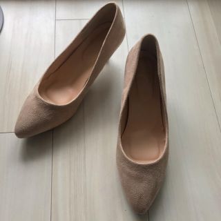 パンプス ハイヒール　menue 24.5 新品　未使用　ベージュ　キャメル(ハイヒール/パンプス)