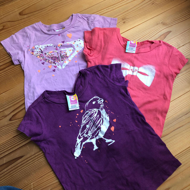 Roxy(ロキシー)のRoxy❤️3枚セット キッズ/ベビー/マタニティのキッズ服女の子用(90cm~)(Tシャツ/カットソー)の商品写真