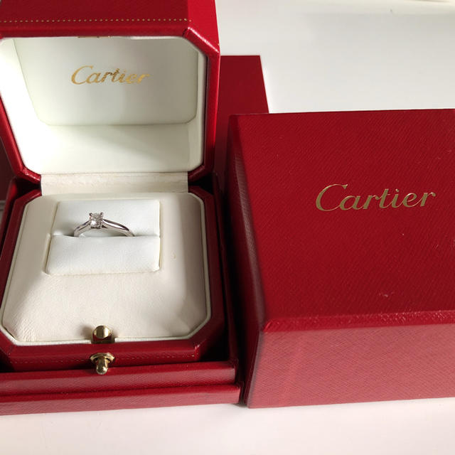 【12月スーパーSALE 15%OFF】 Cartier - 正規品 カルティエ ソリテール1895 ダイヤモンド エンゲージリング 6号 リング(指輪)