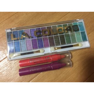 L.A  COLORS  アイシャドーパレット  リップ セット②新品(アイシャドウ)