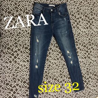 ザラ(ZARA)のZARA ダメージデニム 32(デニム/ジーンズ)