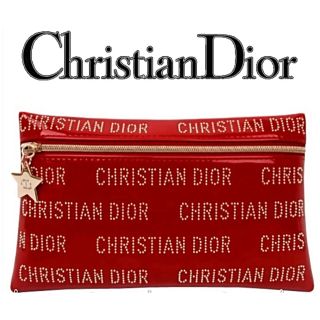 ディオール(Dior)の【早い者勝ち‼︎】【海外限定レア】【美品】Dior ポーチ エナメル レッド(ポーチ)