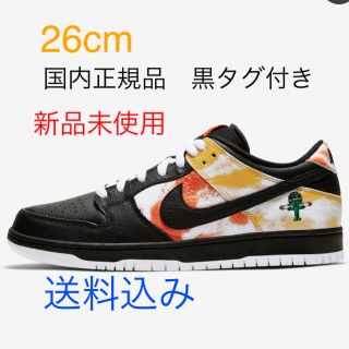 ナイキ(NIKE)の【26cm送料込】NIKE SB DUNK LOW RAYGUN BLACK(スニーカー)