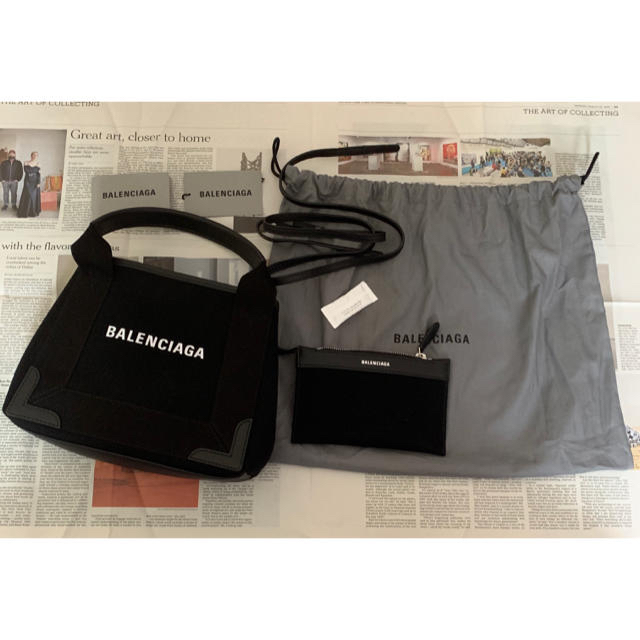 BALENCIAGA バレンシアガ NAVY CABAS XS ブラック