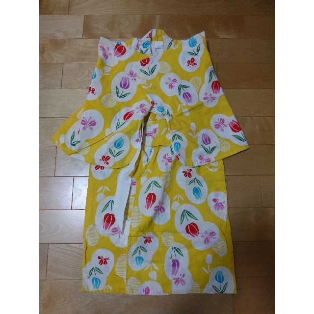 女児 120cm浴衣 キッズ/ベビー/マタニティのキッズ服女の子用(90cm~)(甚平/浴衣)の商品写真