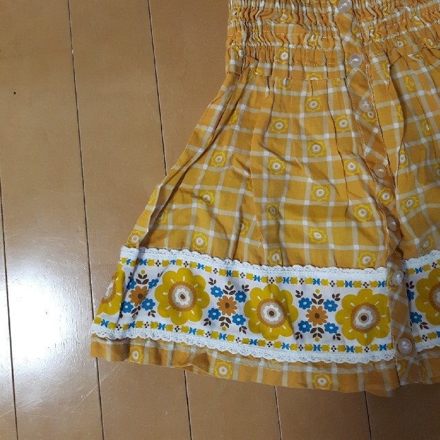 Petit jam(プチジャム)のyotatarou様専用プチジャムのかわいいお花柄の2wayスカート100cm♪ キッズ/ベビー/マタニティのキッズ服女の子用(90cm~)(スカート)の商品写真