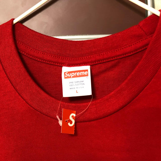 Supreme(シュプリーム)のシュプリーム バナーT Ｌサイズ　赤色 メンズのトップス(Tシャツ/カットソー(半袖/袖なし))の商品写真