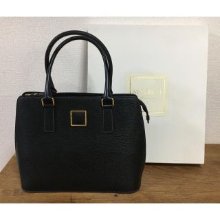 ニナリッチ(NINA RICCI)の↓値下げ↓NINA RICCI☆黒牛革ハンドバッグ(ハンドバッグ)