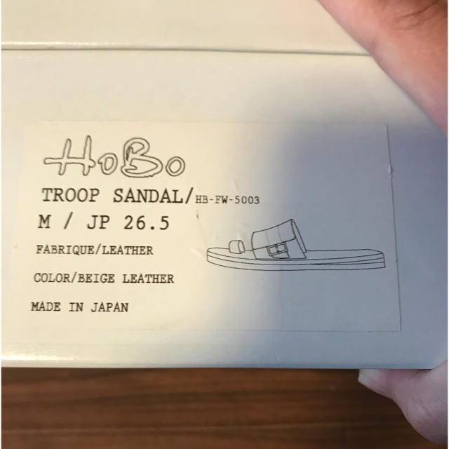 hobo(ホーボー)のhobo troop sandal レザーサンダル メンズの靴/シューズ(サンダル)の商品写真