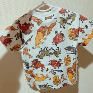 ディズニー(Disney)のライオンキング　オールスター 総柄　シャツ　100cm (Tシャツ/カットソー)