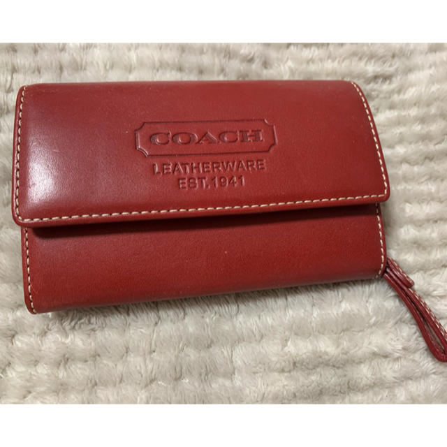 COACH 財布 赤