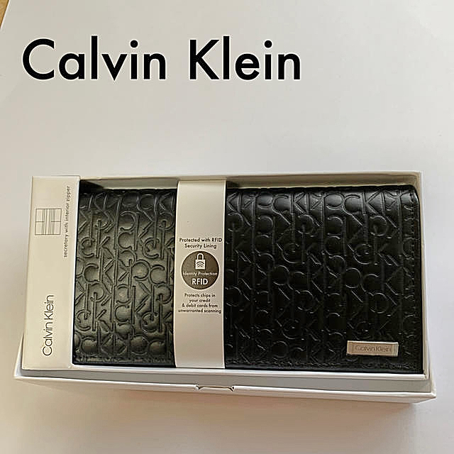 Calvin Klein カルバンクライン　新品未使用　長財布　ブラック　メンズ