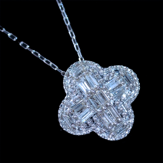 予約済　ダイヤモンド　ネックレス　0.11ct  k18WG レディース　超美品