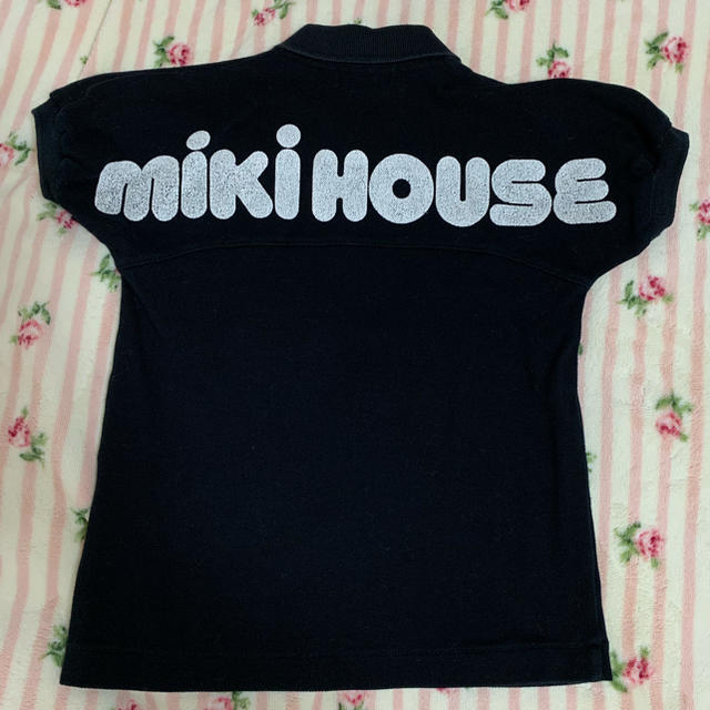 mikihouse(ミキハウス)の⭐️美品‼︎⭐️ミキハウス/ロゴバックプリント　ポロシャツ90 キッズ/ベビー/マタニティのキッズ服男の子用(90cm~)(Tシャツ/カットソー)の商品写真