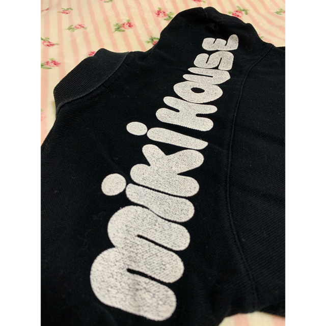mikihouse(ミキハウス)の⭐️美品‼︎⭐️ミキハウス/ロゴバックプリント　ポロシャツ90 キッズ/ベビー/マタニティのキッズ服男の子用(90cm~)(Tシャツ/カットソー)の商品写真