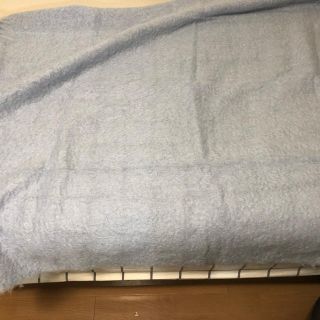 ザラホーム(ZARA HOME)の薄手毛布(ライトブルー)(毛布)