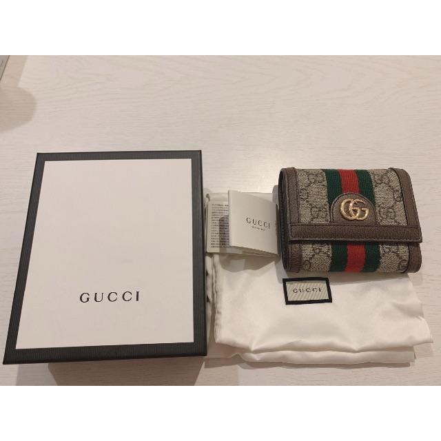 Gucci(グッチ)のGG三つ折り財布 レディースのファッション小物(財布)の商品写真