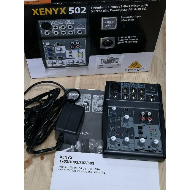 BEHRINGER/ベリンガー XENYX502 アナログミキサー 電源ACコー