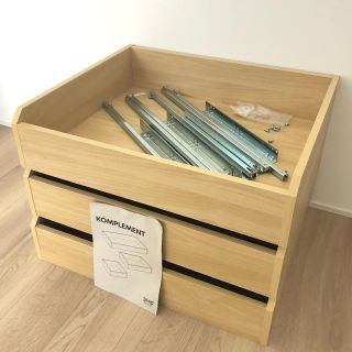 イケア(IKEA)のイケア　komplement 引き出し　3個セット(リビング収納)