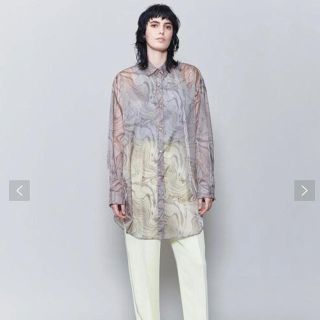 ビューティアンドユースユナイテッドアローズ(BEAUTY&YOUTH UNITED ARROWS)の6ROKU 新品SUKE MARBLE PRINT SHIRT(シャツ/ブラウス(長袖/七分))