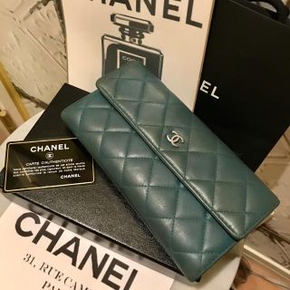 シャネル(CHANEL)のjimikico4様専用⭐︎シャネル　マトラッセ長財布　ブルー(財布)