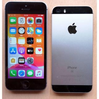 アイフォーン(iPhone)のiPhone SE 16GB SpaceGray SIMフリー バッテリー90%(スマートフォン本体)