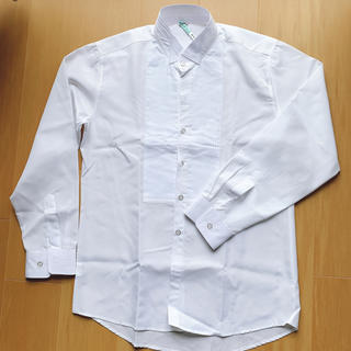 タキシード用ウイングシャツXLサイズ カフスボタンセット(シャツ)