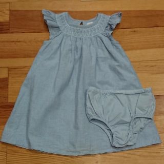 ベビーギャップ(babyGAP)のbaby GAP  スモッキングワンピース 2Y(ワンピース)