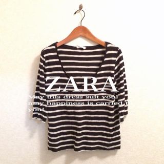 ザラ(ZARA)のザラボーダーカットソー定番人気★(カットソー(半袖/袖なし))