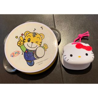 ハローキティ(ハローキティ)のしまじろう  タンバリン & キティ カスタネット(楽器のおもちゃ)