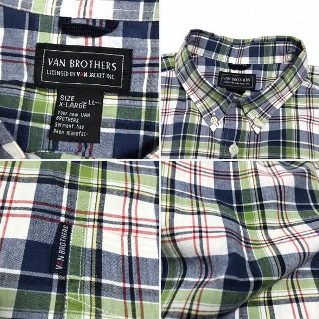 VAN BROTHERS by VAN JAC ボタンダウン半袖シャツ LL メンズのトップス(シャツ)の商品写真