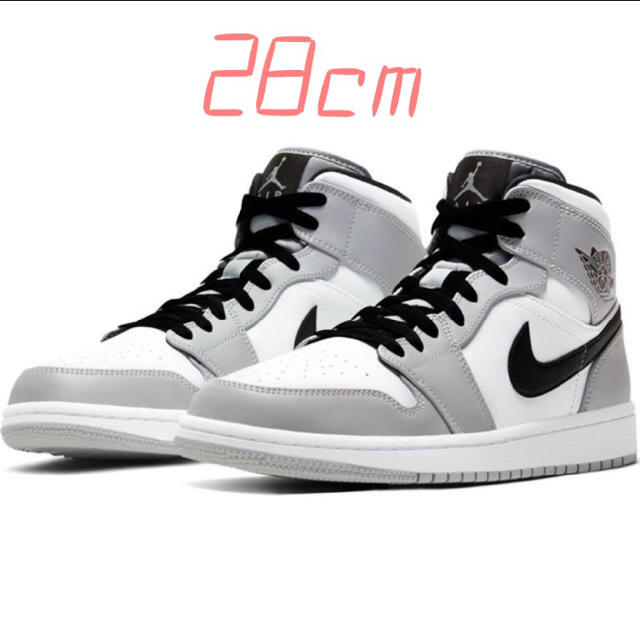 NIKE AIR JORDAN 1 MID LIGHT SMOKE GREY