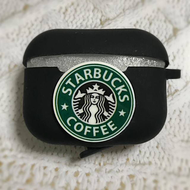 Starbucks Coffee(スターバックスコーヒー)のAirPods Pro ケース　ブラック　スタバ スマホ/家電/カメラのスマホアクセサリー(iPhoneケース)の商品写真