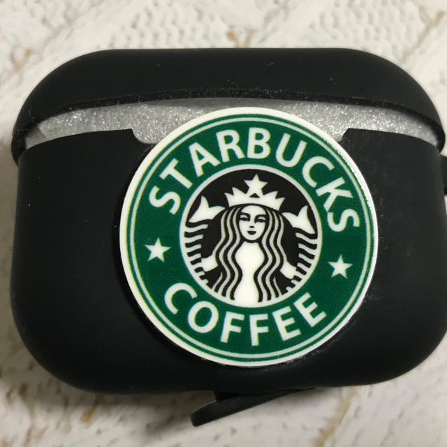 Starbucks Coffee(スターバックスコーヒー)のAirPods Pro ケース　ブラック　スタバ スマホ/家電/カメラのスマホアクセサリー(iPhoneケース)の商品写真