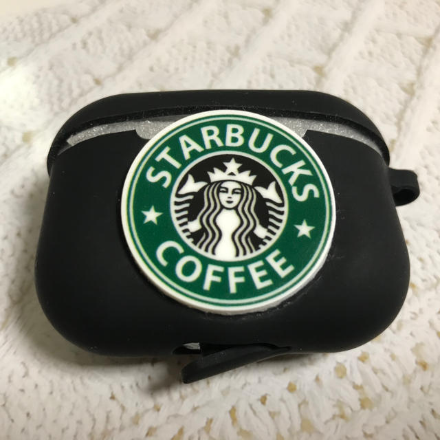 Starbucks Coffee(スターバックスコーヒー)のAirPods Pro ケース　ブラック　スタバ スマホ/家電/カメラのスマホアクセサリー(iPhoneケース)の商品写真