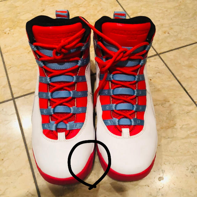 NIKE(ナイキ)のJordan 10 Retro Chicago Flag 24.5cm レディースの靴/シューズ(スニーカー)の商品写真