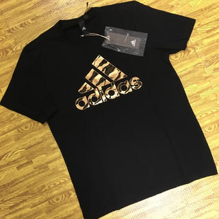 アディダス(adidas)の【新品】アディダス　Tシャツ　サイズO（XL）ブラック　カモ(Tシャツ/カットソー(半袖/袖なし))