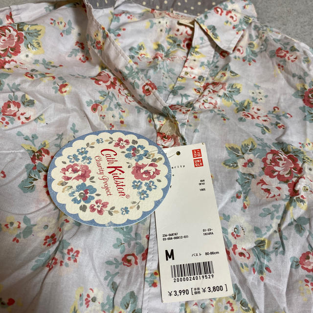 Cath Kidston(キャスキッドソン)の新品タグ付キャスキッドソンフラワー柄シャツワンピース レディースのワンピース(ミニワンピース)の商品写真